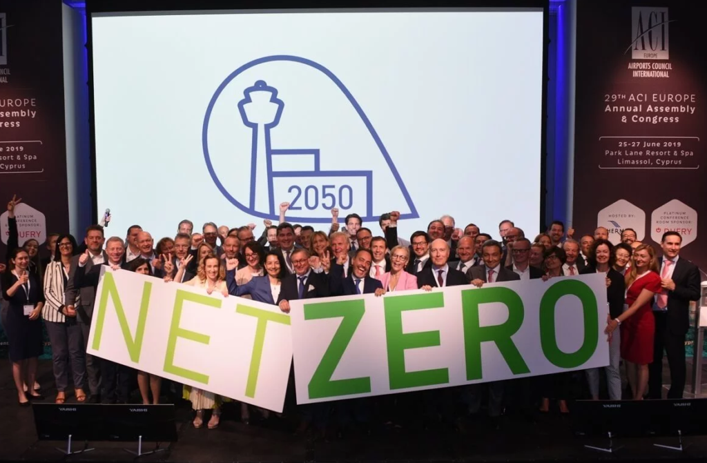 ACI Europe net zero carbon 2050 1 1024x671 - European Airports Sign NetZero2050 Agreement