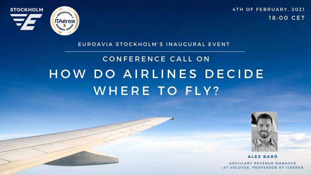 Euroavia Stockholm 1024x576 - ITAérea participates on EUROAVIA Stockholm inaugural event with the online conference: How do airlines decide where to fly?