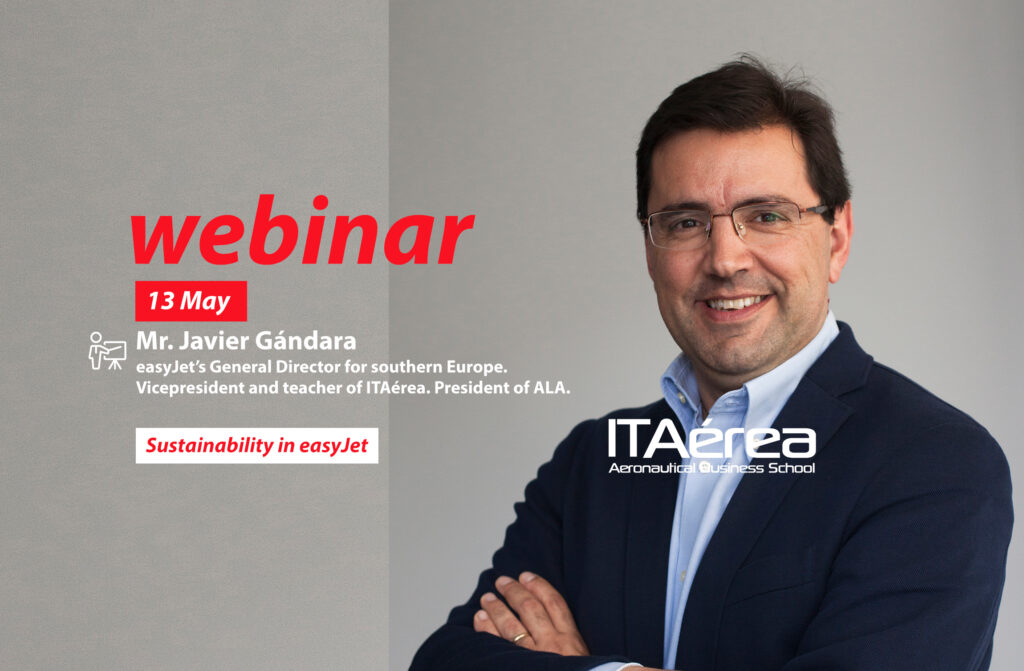 WEBINAR 13 mayo Javier Gándara 1024x671 - Webinar about Sustainability in easyJet