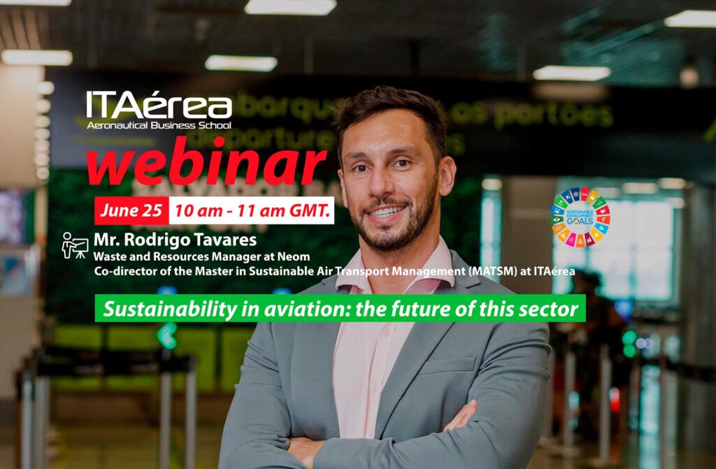 WEBINAR 25 junio Rodrigo Tavares 1024x671 - Webinar. Sustainability in aviation: the future of this sector