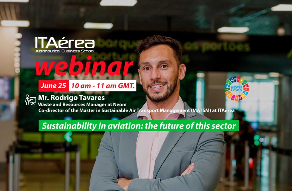 Webinar. Sustainability in aviation: the future of this sector WEBINAR 25 junio Rodrigo Tavares 1024x671 - Webinar. Sustainability in aviation: the future of this sector