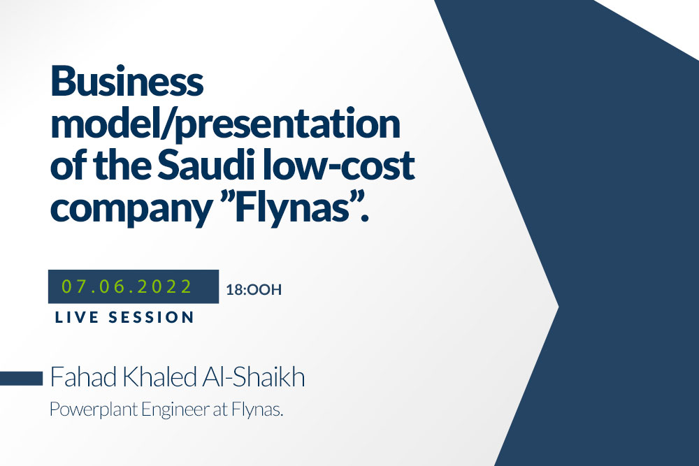 Webinar about business model presentation of the Saudi low cost company flynas