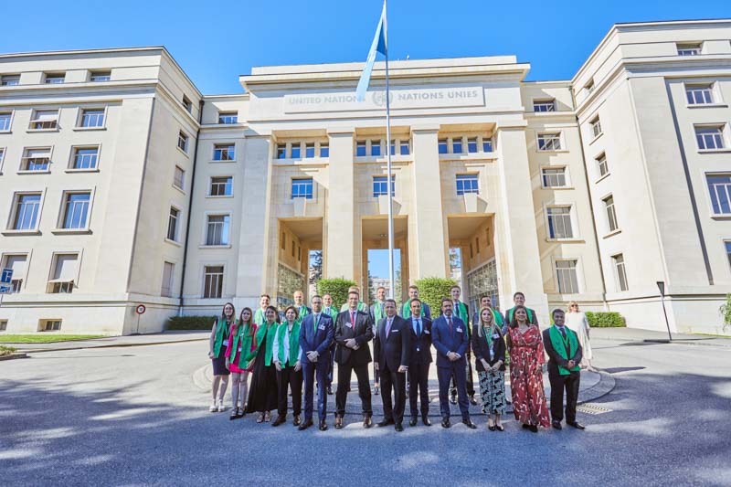 graduation ceremony - ITAérea and the United Nations hosted at the Palace of Nations (Geneva) the graduation ceremony of the Master in Sustainable Air Transport Management