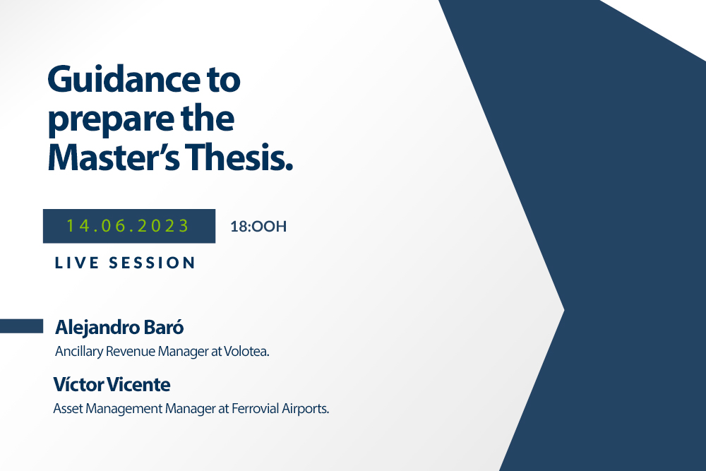 New Webinar about Guidance to prepare the Master’s Thesis