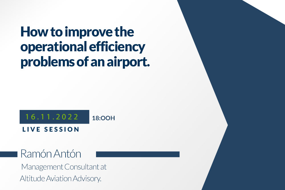 Webinar about how to improve the operational efficiency problems of an airport
