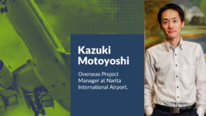 itaerea interview kazuki motoyoshi 300x169 - Romuald Ngueyap, air traffic controller, ITAérea’s Regional Manager for Africa and student of the Master in Sustainable Air Transport Management MATSM 2021-2022 edition